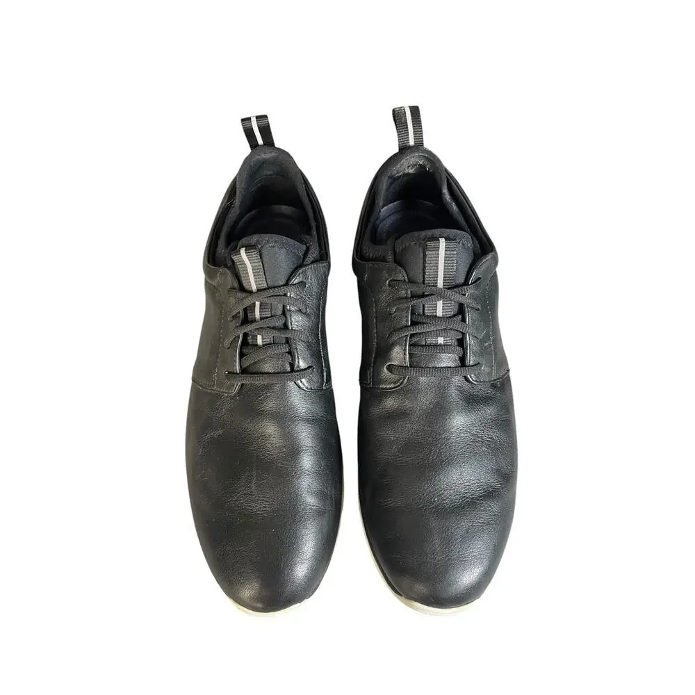 Johnston & Murphy Men’s XC4 Prentiss Black Waterproof Leather Sneakers Size-11M